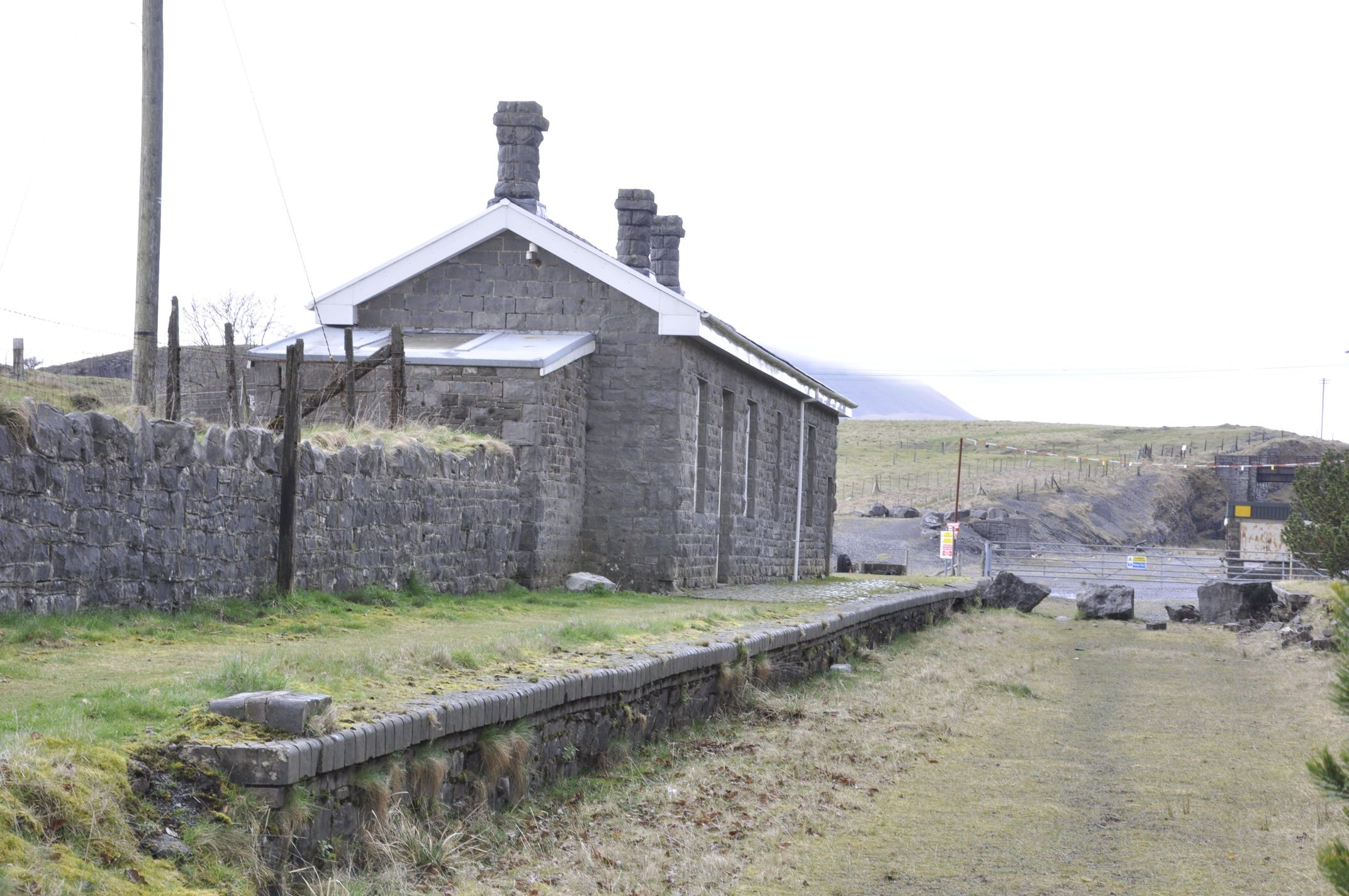  old railway station at Penwyllt, photograph by Grey Wolf Web Design